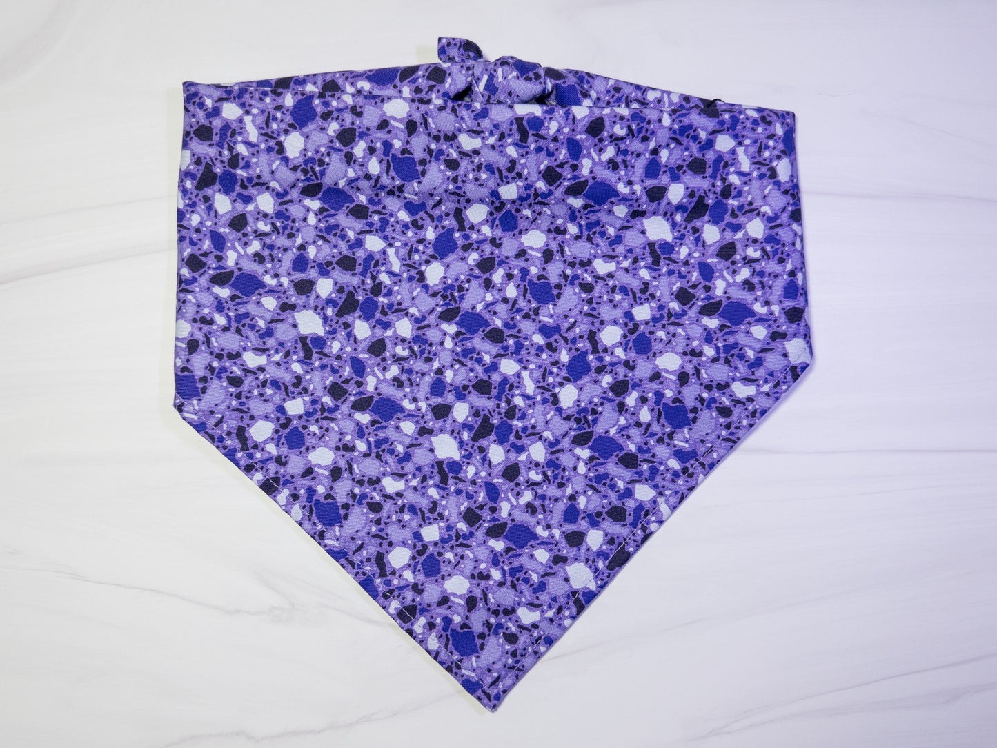 Purple Terrazzo Dog Bandana - Ready to Ship