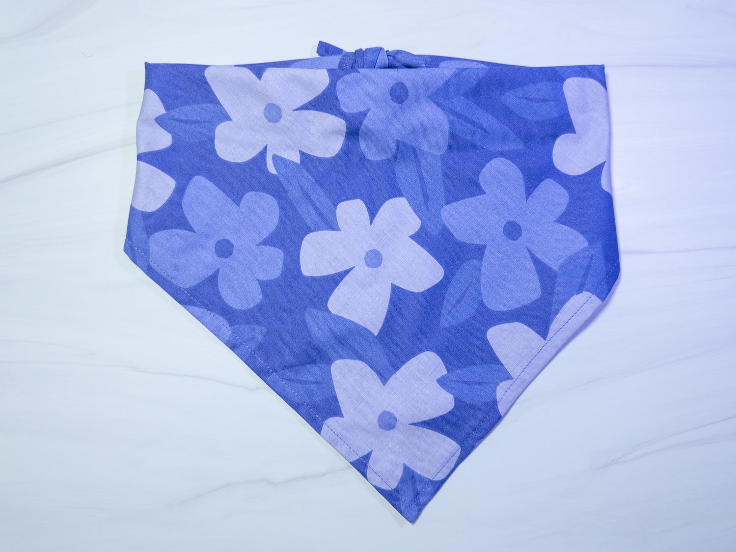 Purple Tropical Flowers Dog Bandana - Ready to Ship