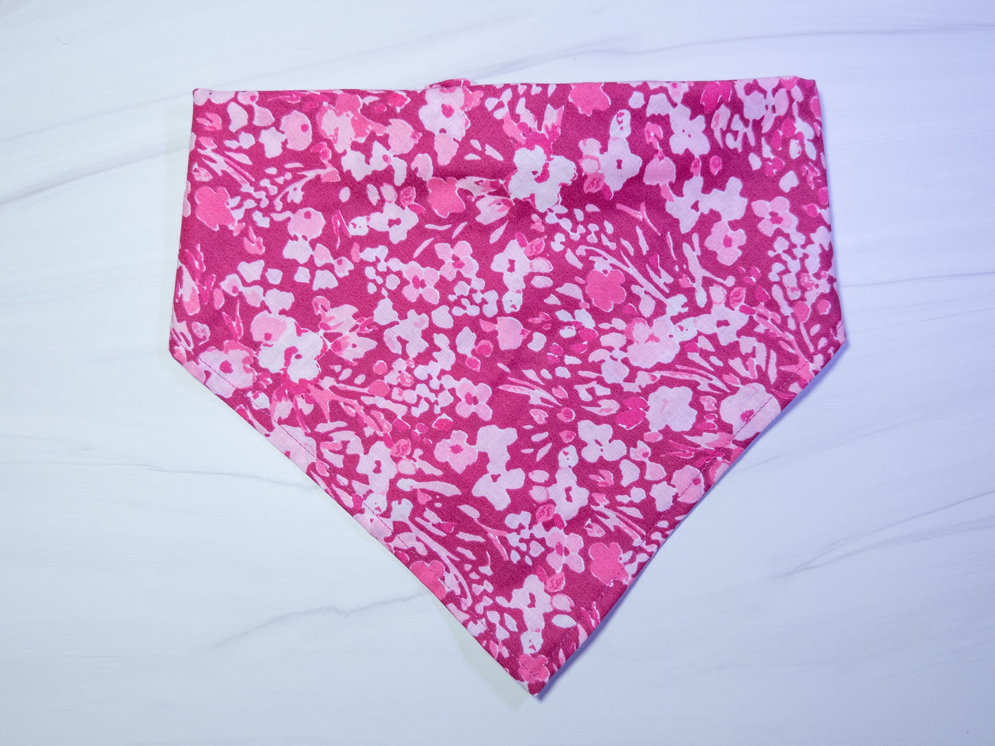 Pink Floral Dog Bandana - Ready to Ship