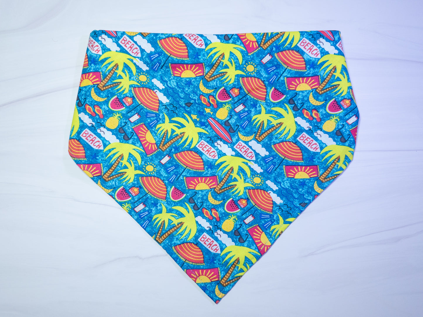 Blue Beach Vibes Dog Bandana - Ready to Ship