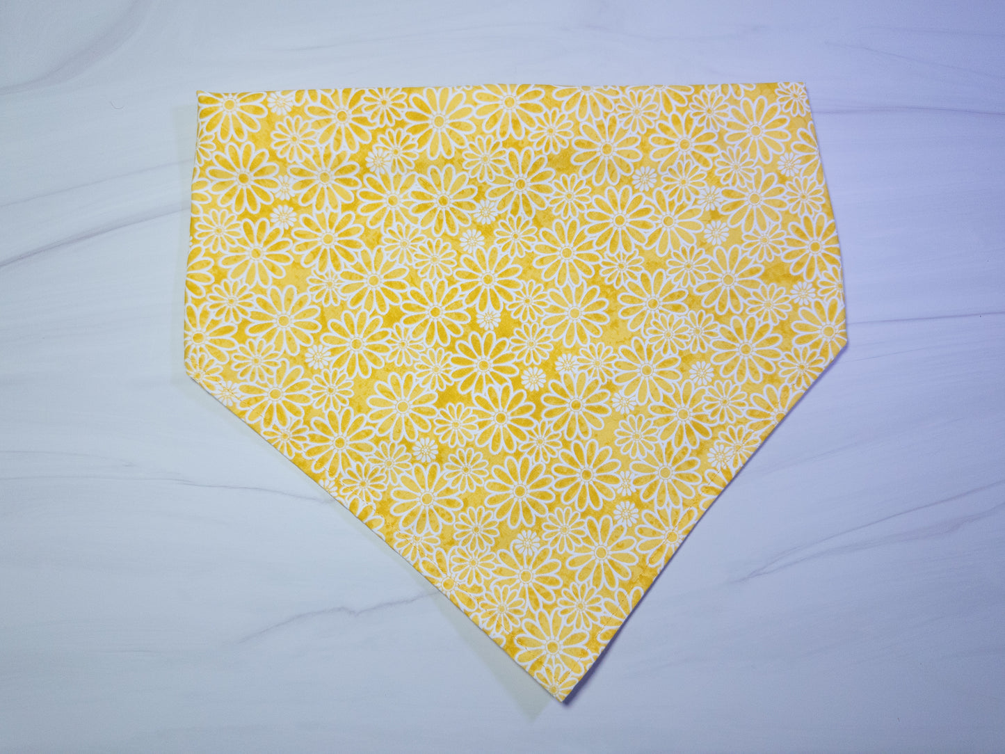 Bright Yellow Daisy Dog Bandana - Ready to Ship
