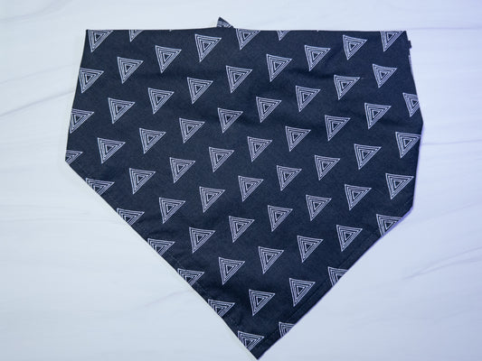 Black Triangle Dog Bandana - Ready to Ship