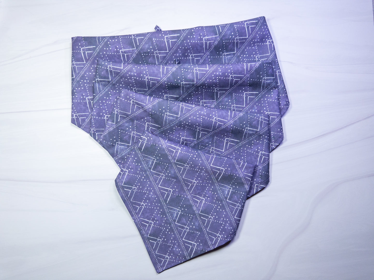 Purple Boho Mountains Dog Bandana - Ready to Ship